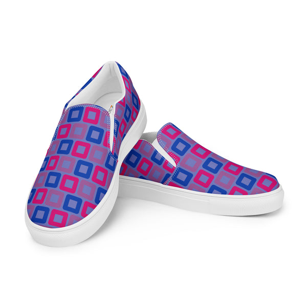 Bisexual Pride Casual Blue Slip-On Shoes