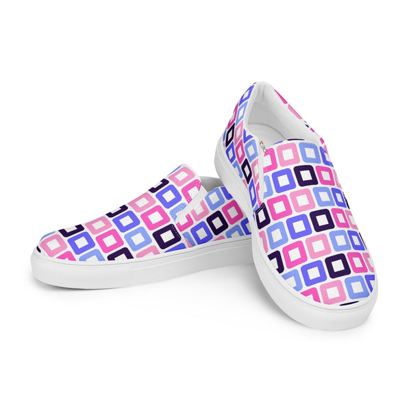 Omnisexual Pride Casual White Slip-On Shoes