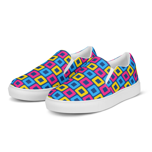 Pansexual Pride Casual Navy Slip-On Shoes