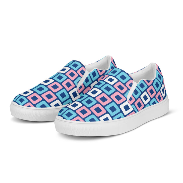 Transgender Pride Casual Navy Slip-On Shoes