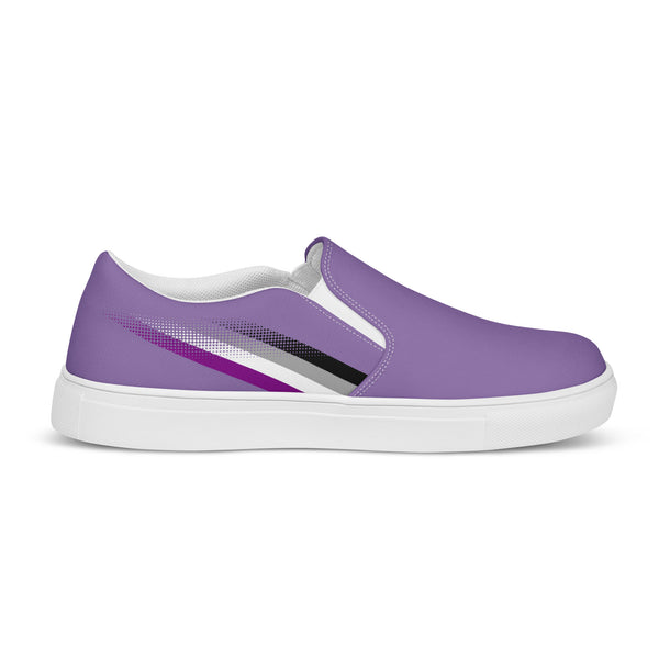 Asexual Pride Colors Original Purple Slip-On Shoes
