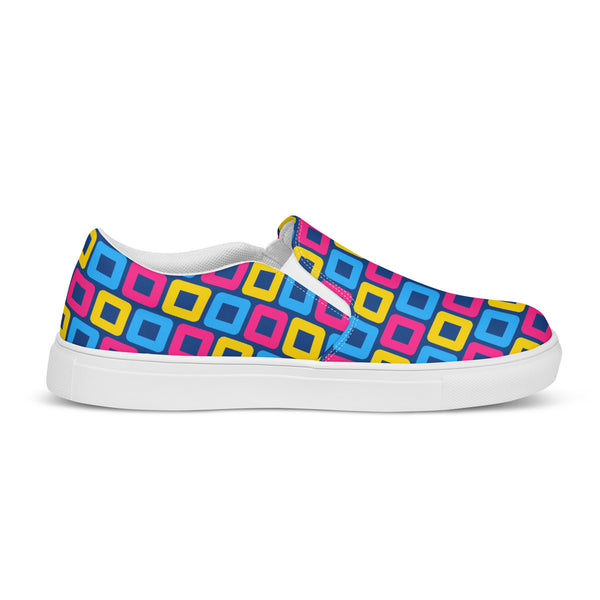 Pansexual Pride Casual Navy Slip-On Shoes