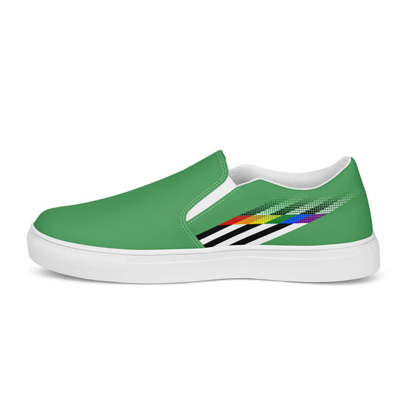 Ally Pride Colors Original Green Slip-On Shoes