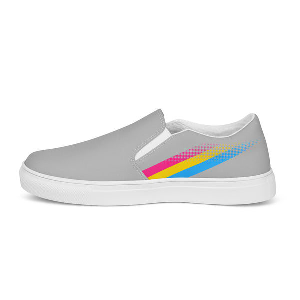 Pansexual Pride Colors Original Gray Slip-On Shoes