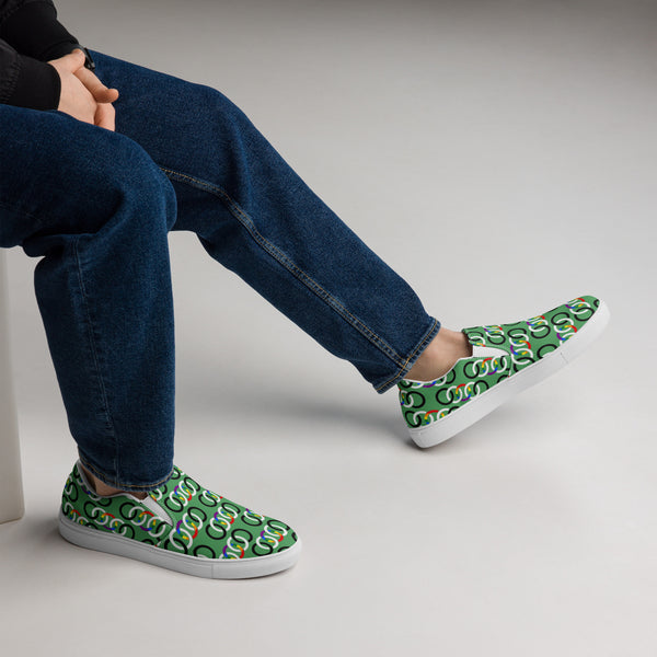 Ally Classic Green Slip-On Shoes