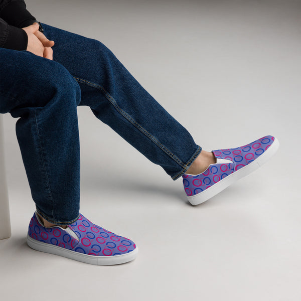 Bisexual Classic Blue Slip-On Shoes