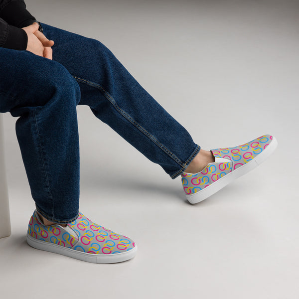 Pansexual Pride Classic Gray Slip-On Shoes