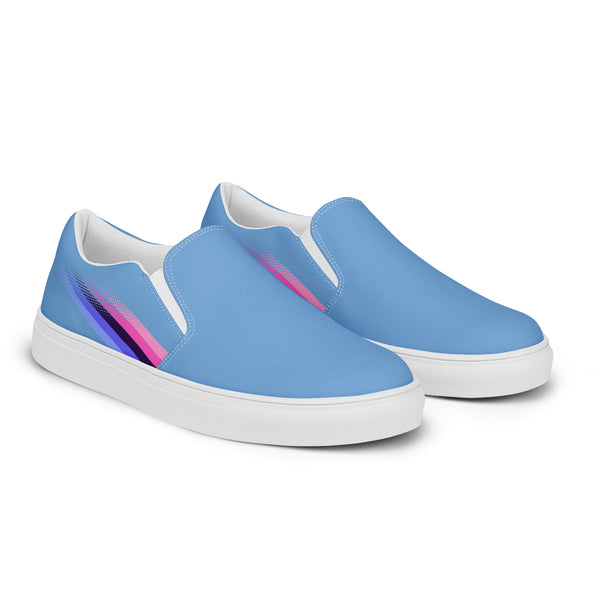 Omnisexual Pride Colors Original Blue Slip-On Shoes