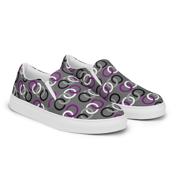 Asexual Classic Gray Slip-On Shoes