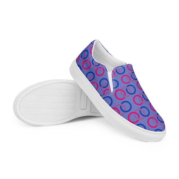 Bisexual Classic Blue Slip-On Shoes