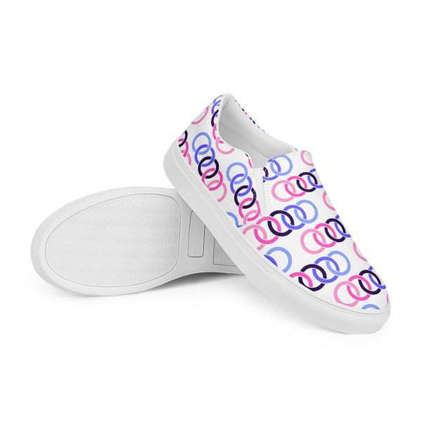 Omnisexual Pride Classic White Slip-On Shoes