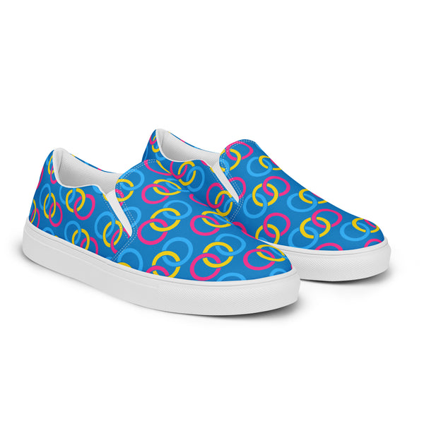 Pansexual Pride Classic Blue Slip-On Shoes