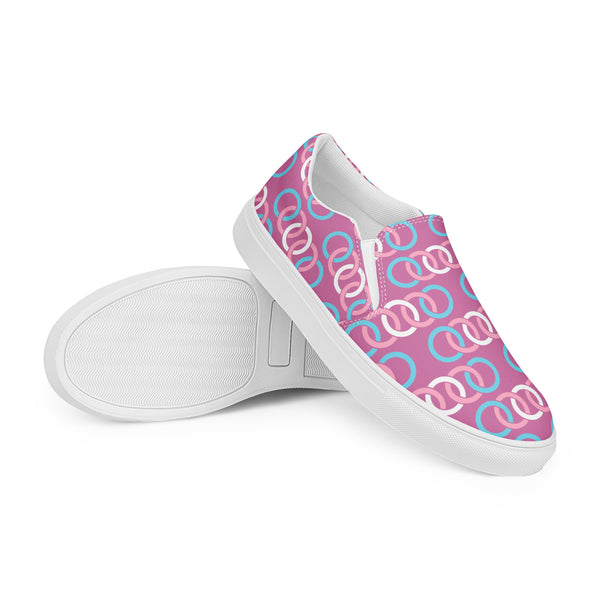 Transgender Pride Classic Pink Slip-On Shoes