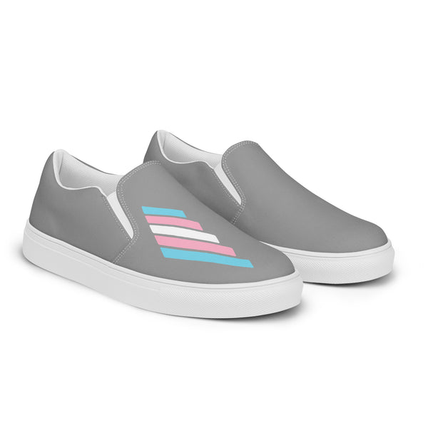 Transgender Pride Modern Gray Slip-On Shoes