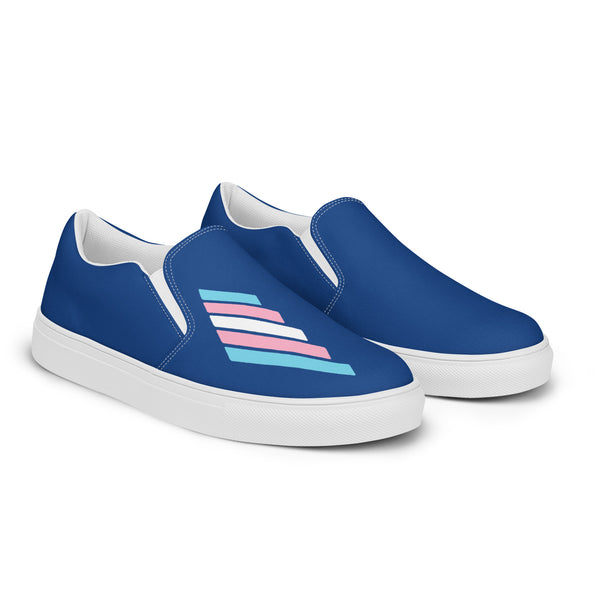 Transgender Pride Modern Navy Slip-On Shoes