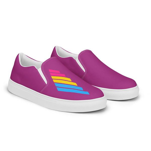 Pansexual Pride Modern Violet Slip-On Shoes