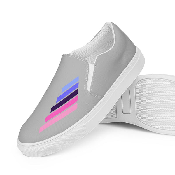 Omnisexual Pride Modern Gray Slip-On Shoes