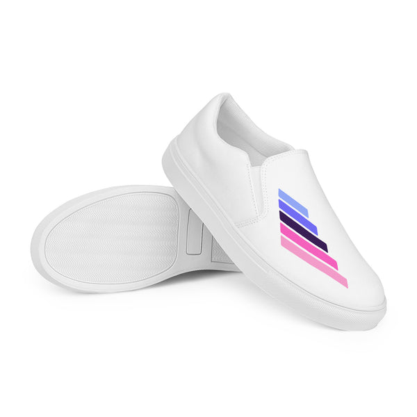 Omnisexual Pride Modern White Slip-On Shoes