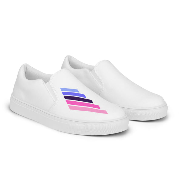 Omnisexual Pride Modern White Slip-On Shoes