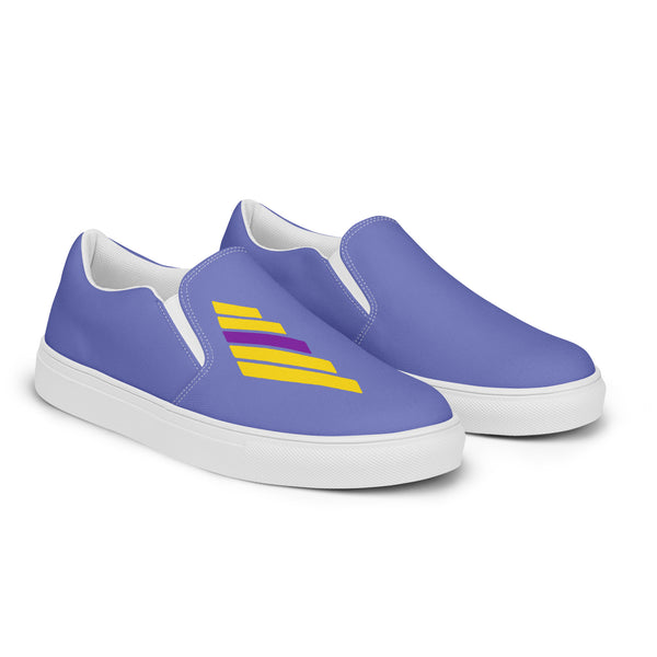 Intersex Pride Modern Blue Slip-On Shoes