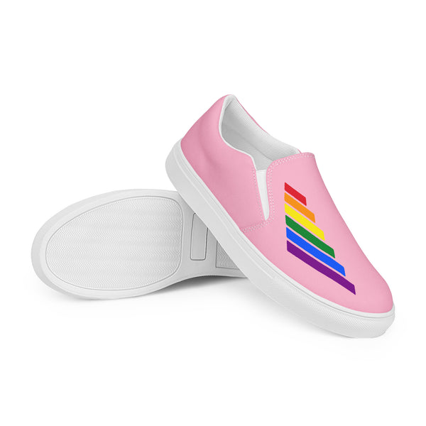 Gay Pride Modern Pink Slip-On Shoes