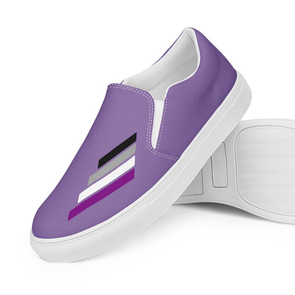 Asexual Pride Modern Purple Slip-On Shoes