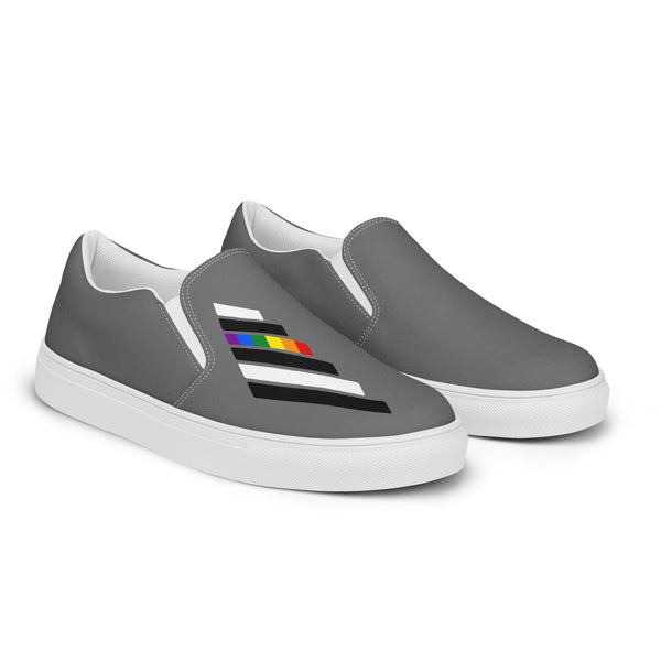 Ally Pride Modern Gray Slip-On Shoes