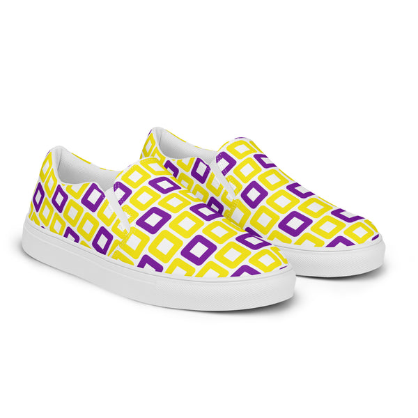 Intersex Pride Casual White Slip-On Shoes