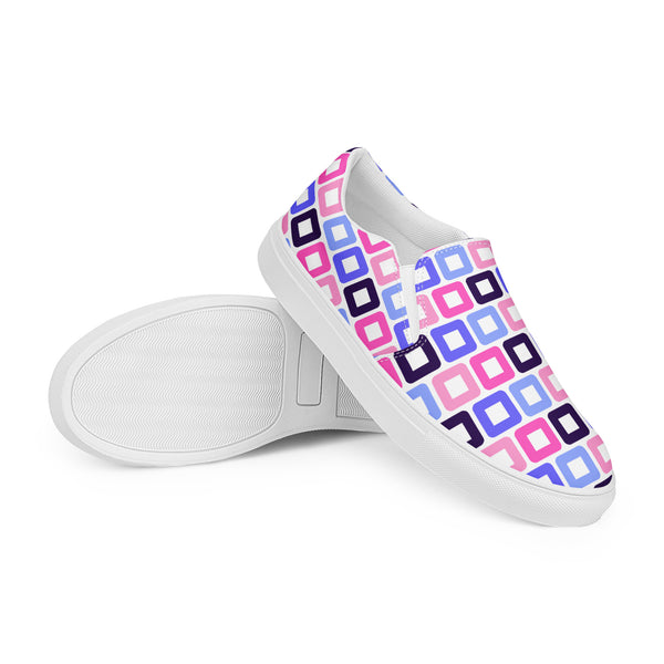 Omnisexual Pride Casual White Slip-On Shoes