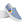 Load image into Gallery viewer, Pinstriped Gay Pride Blue Slip-On Shoes
