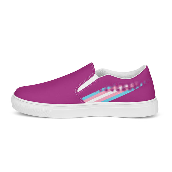 Transgender Pride Colors Original Violet Slip-On Shoes