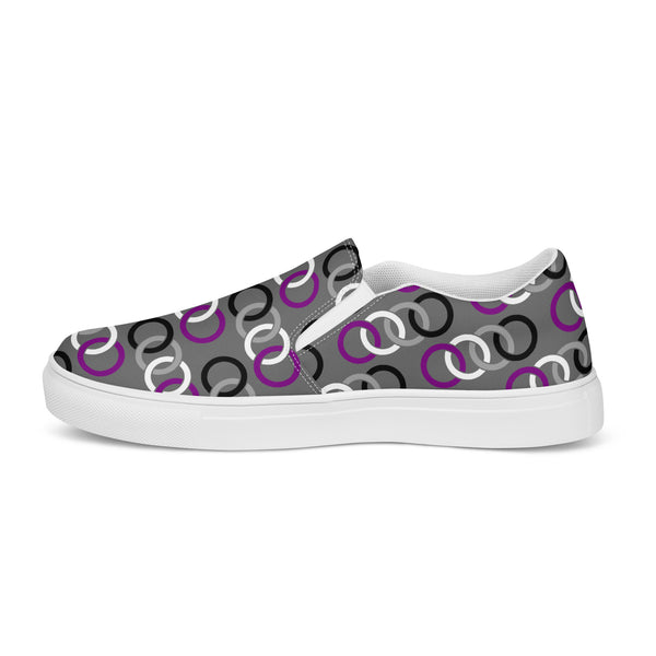 Asexual Classic Gray Slip-On Shoes