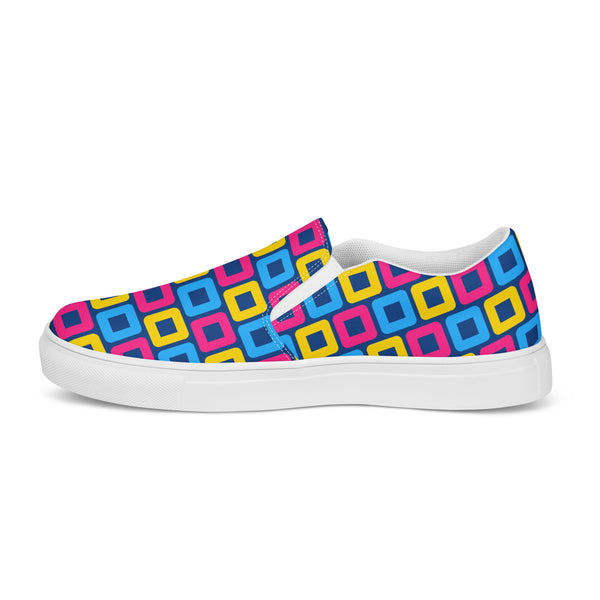 Pansexual Pride Casual Navy Slip-On Shoes