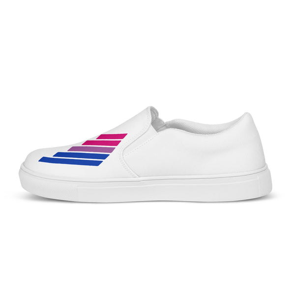 Bisexual Pride Modern White Slip-On Shoes