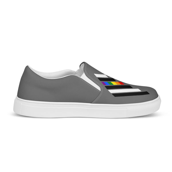 Ally Pride Modern Gray Slip-On Shoes