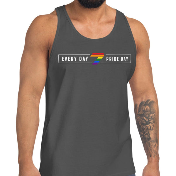Every Day Pride Day Horizontal Graphic Unisex Tank Top