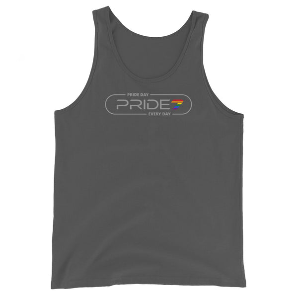 Gay Pride Elliptical Outline Logo Unisex Tank Top