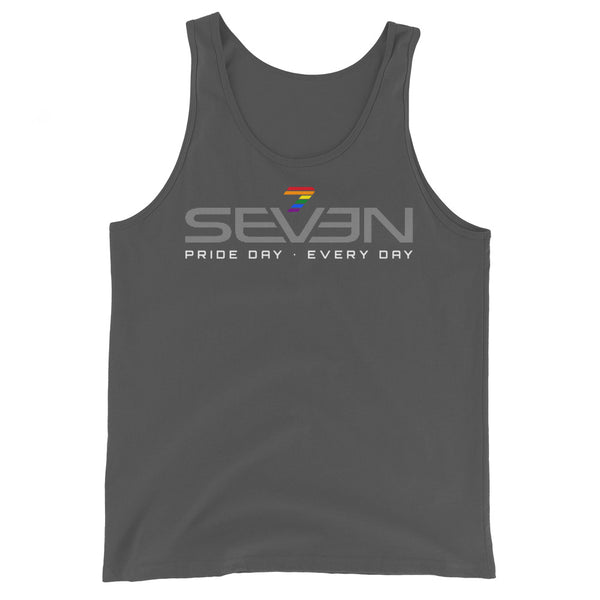 Pride 7 Seven Gay Rainbow Colors Logo Unisex Tank Top