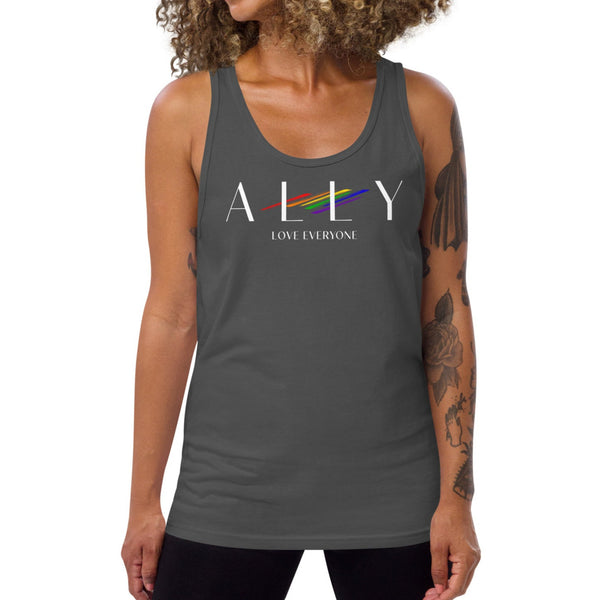 Ally Love Everyone LGBTQ+ Stylish Unisex Tank Top