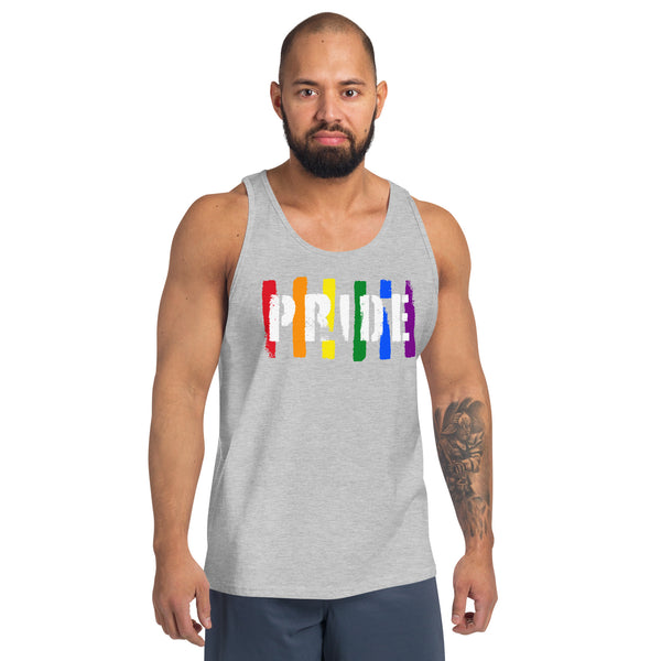 2025 Gay Pride Textured Unisex Tank Top