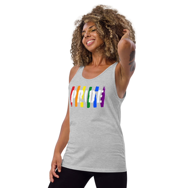 2025 Gay Pride Textured Unisex Tank Top