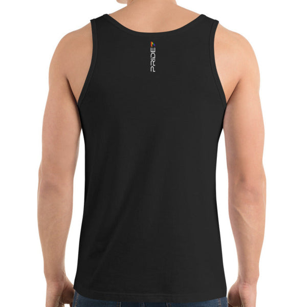 Forever Gay Pride Vertical Thin Stripe Graphic Unisex Tank Top