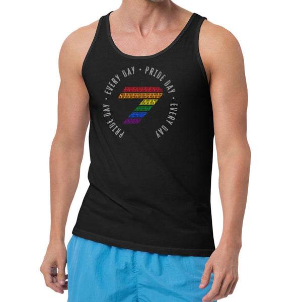 Gay Rainbow Pride Pride Colors Seven Logo Unisex Tank Top
