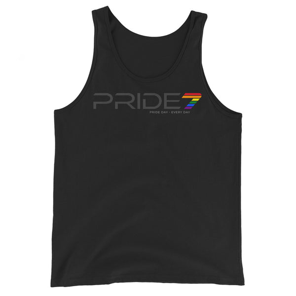 Classic Horizontal Gay Pride 7 Logo Unisex Tank Top