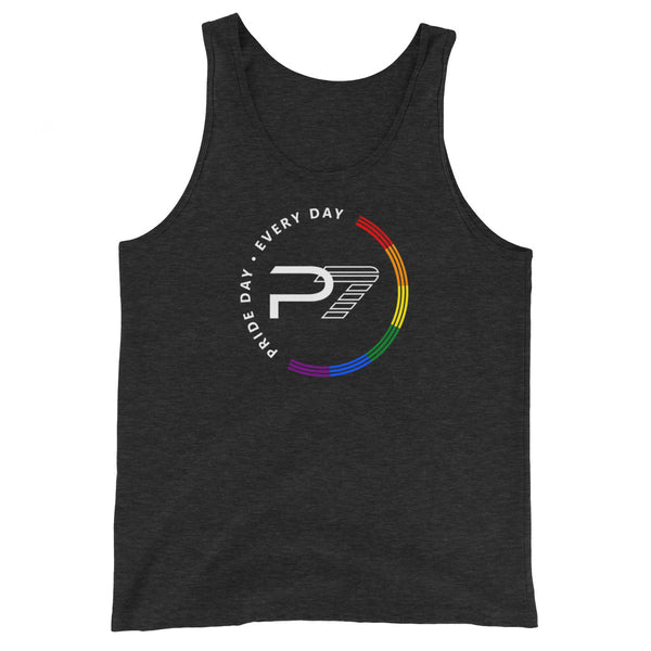 Pride Day is Every Day Full Circle Gay Rainbow Unisex Tank Top