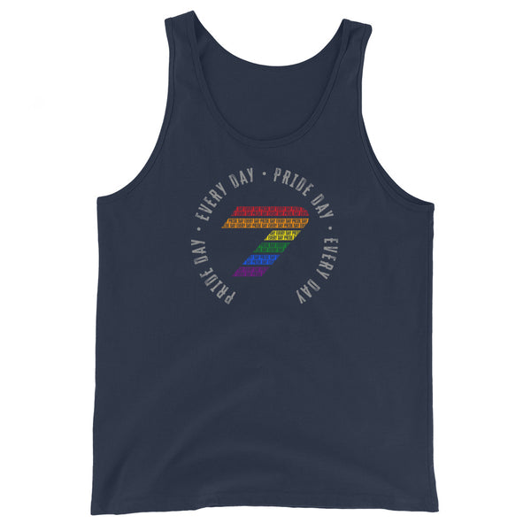 Gay Rainbow Pride Pride Colors Seven Logo Unisex Tank Top