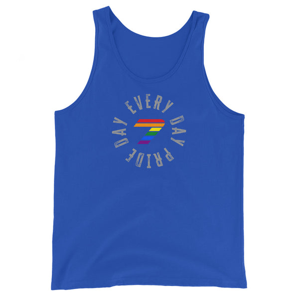 Pride Seven Every Day Gay Rainbow Colors Logo Unisex Tank Top