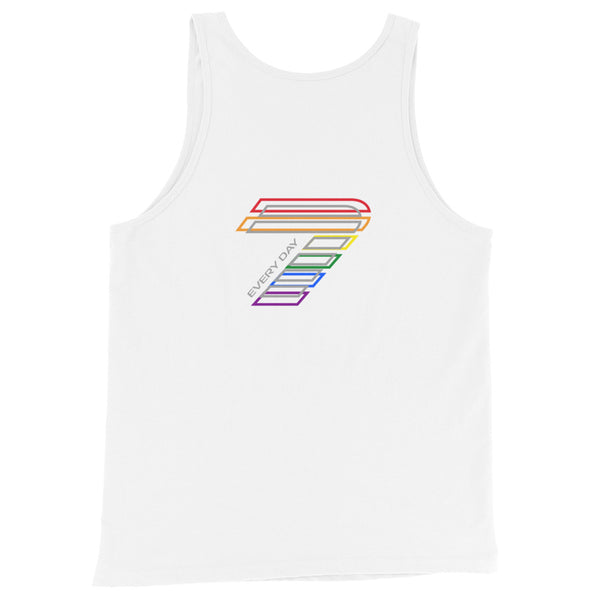 Pride 7 Gay Overlapped Logo Unisex Tank Top