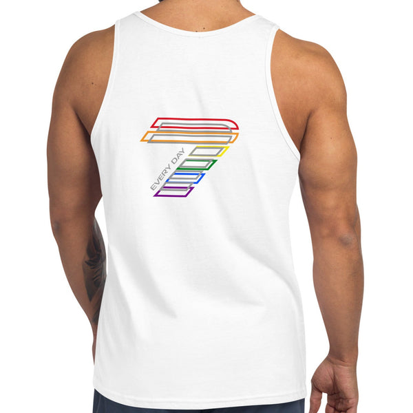 Pride 7 Gay Overlapped Logo Unisex Tank Top