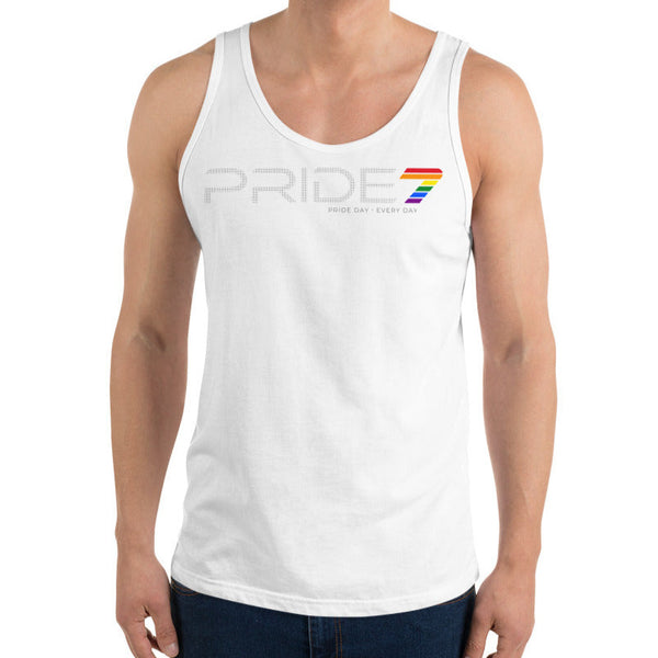 Classic Horizontal Gay Pride 7 Logo Unisex Tank Top